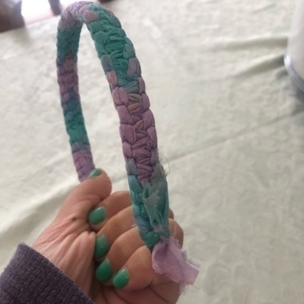 Tie dye braided headband NWOT Hand Made